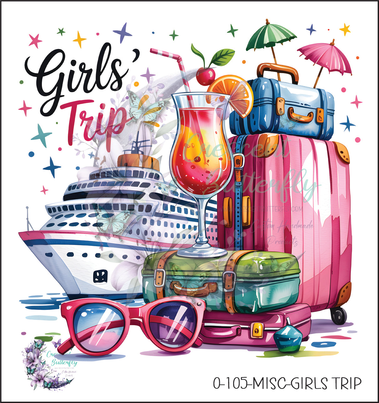 0-105-Misc-Girls Trip UV DTF Decal