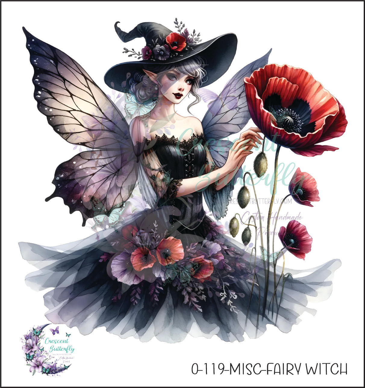 0-119-Misc-Fairy Witch UV DTF Decal