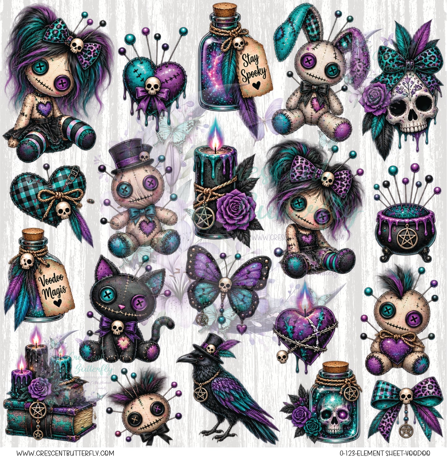 0-123-Element Sheet-Voodoo UV DTF