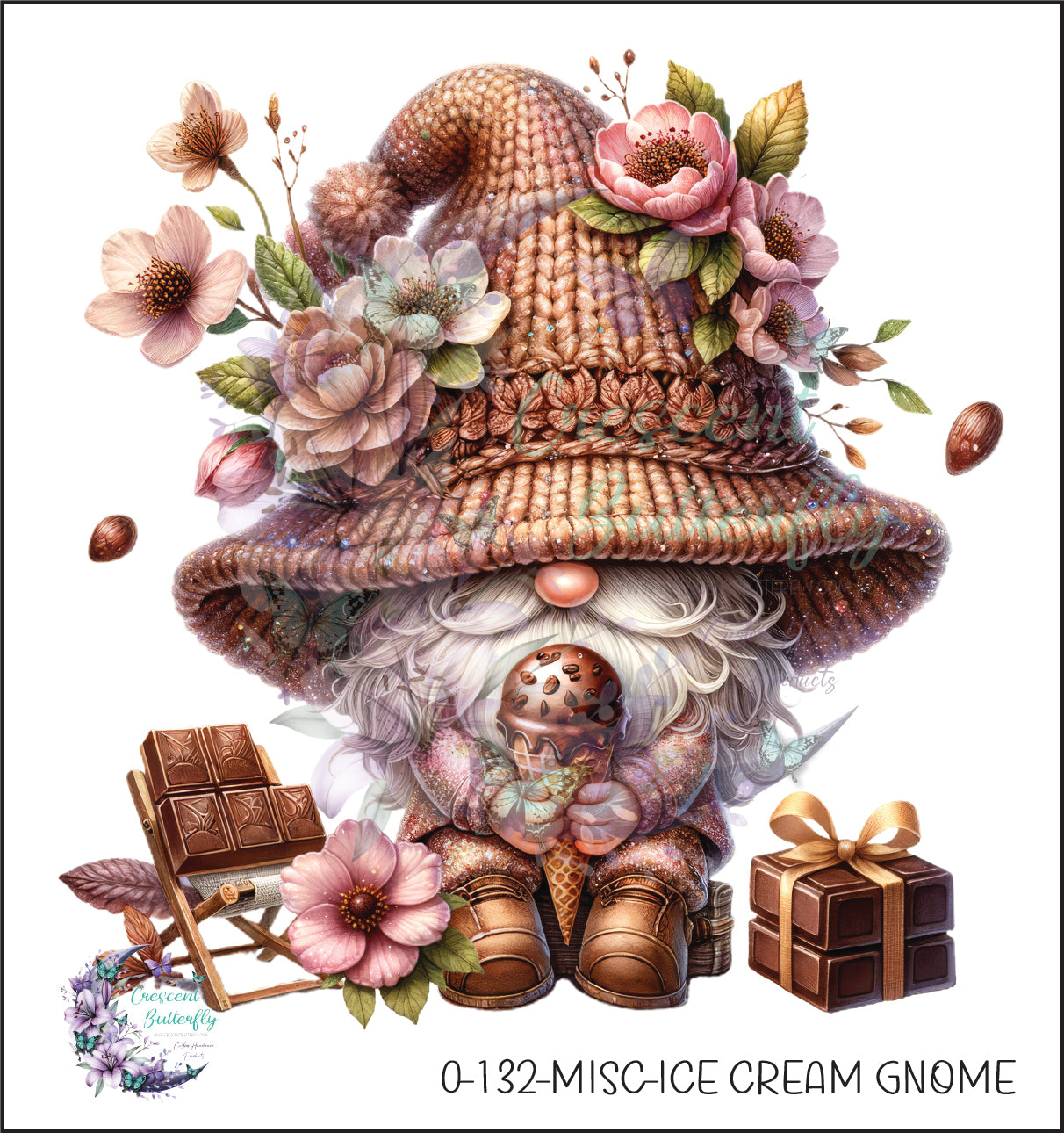 0-132-Misc-Ice Cream Gnome UV DTF Decal
