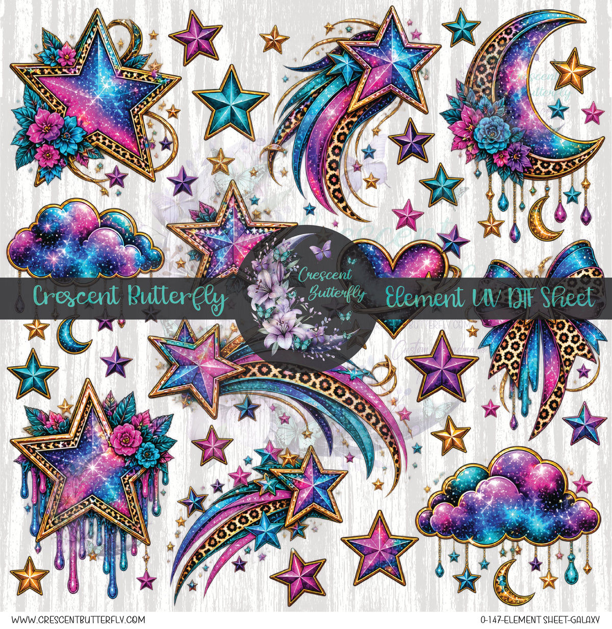 0-147-Element Sheet-Galaxy UV DTF