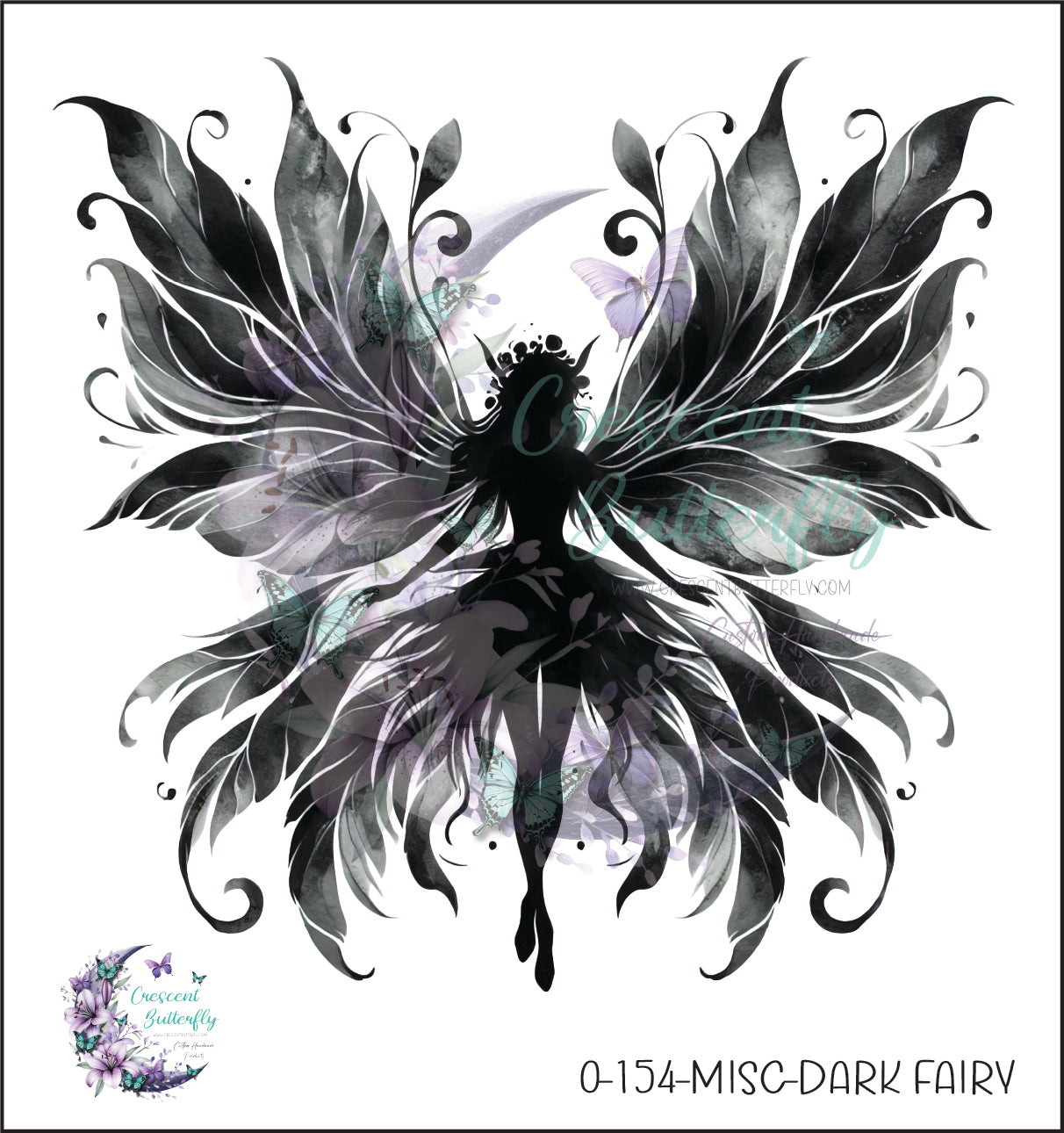 0-154-Misc-Dark Fairy UV DTF Decal