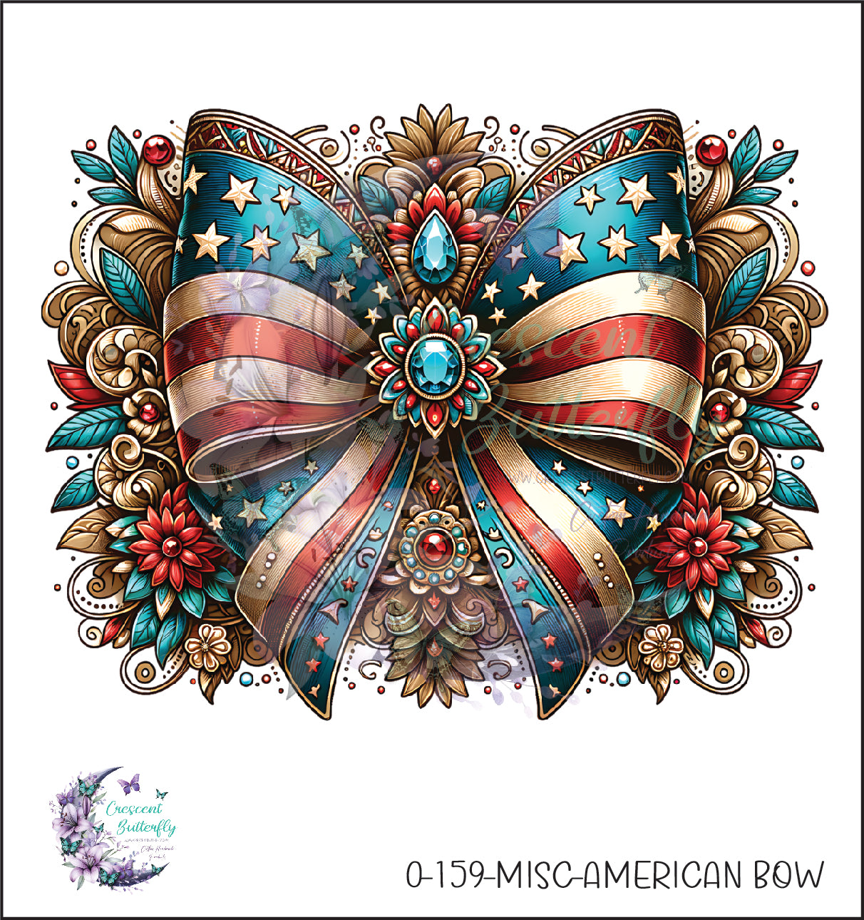 0-159-Misc-American Bow UV DTF Decal