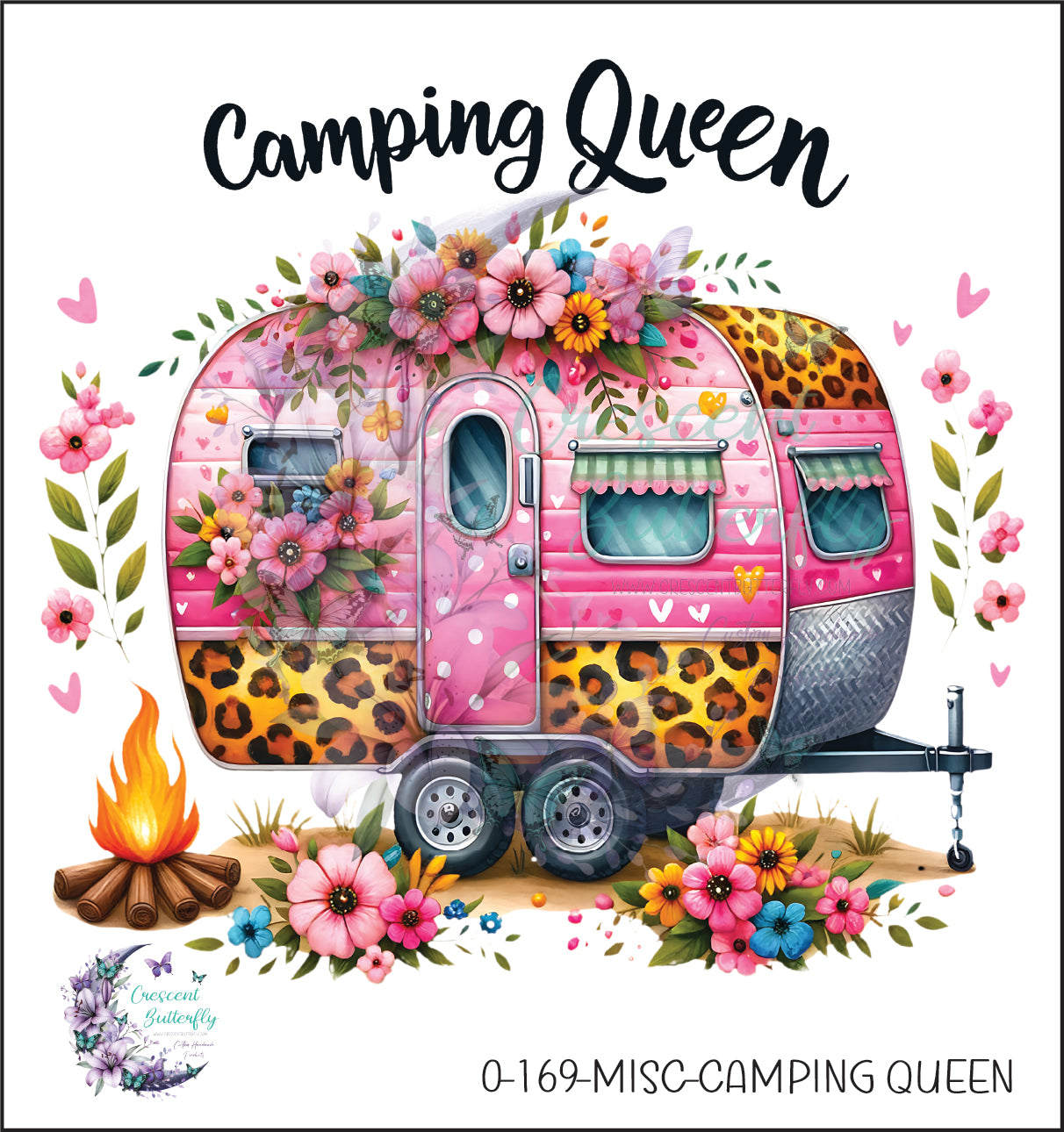 0-169-Misc-Camping Queen UV DTF Decal