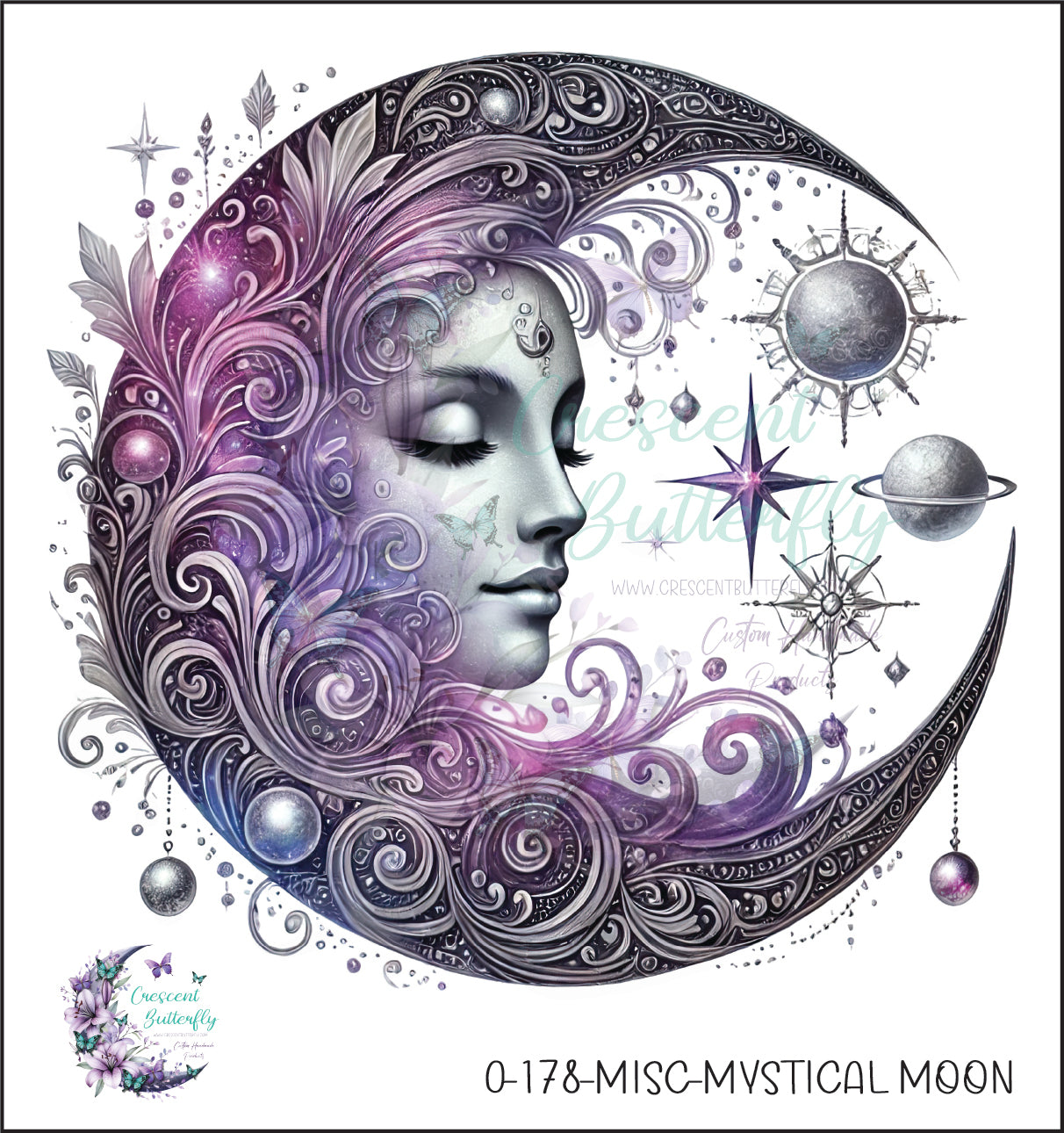 0-178-Misc-Mystical Moon UV DTF Decal