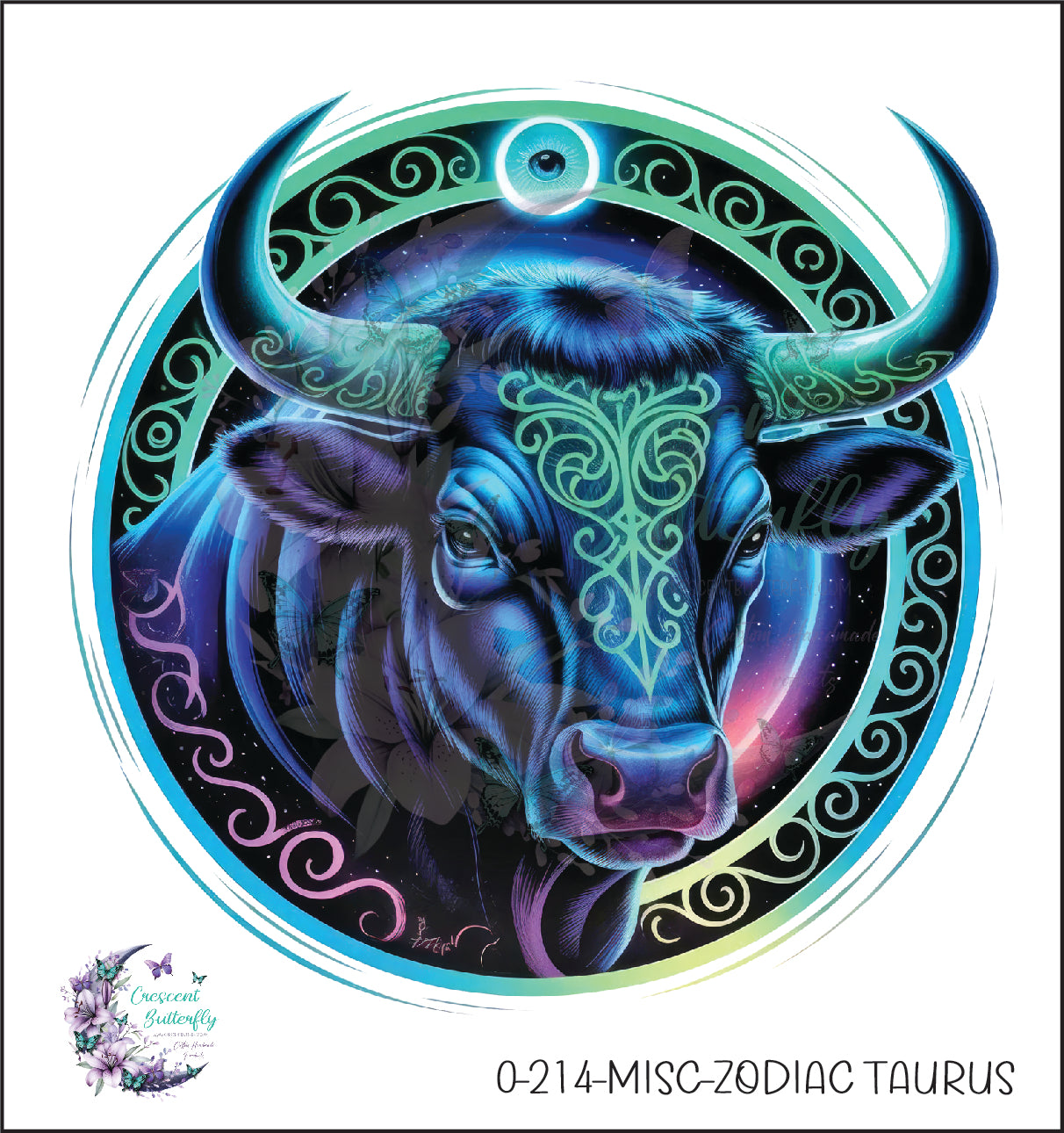 0-214-Misc-Zodiac Taurus UV DTF Decal