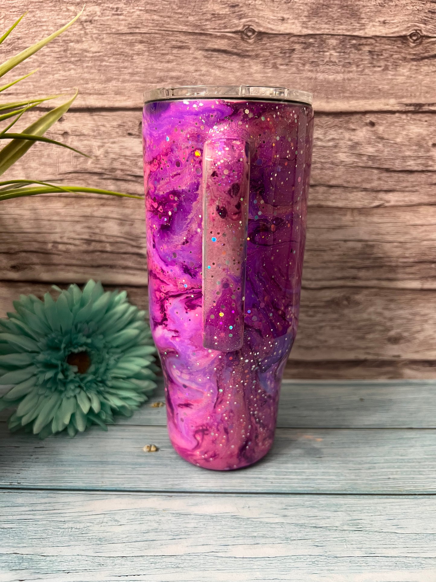 Purple Craze Handmade Custom Epoxy Tumbler