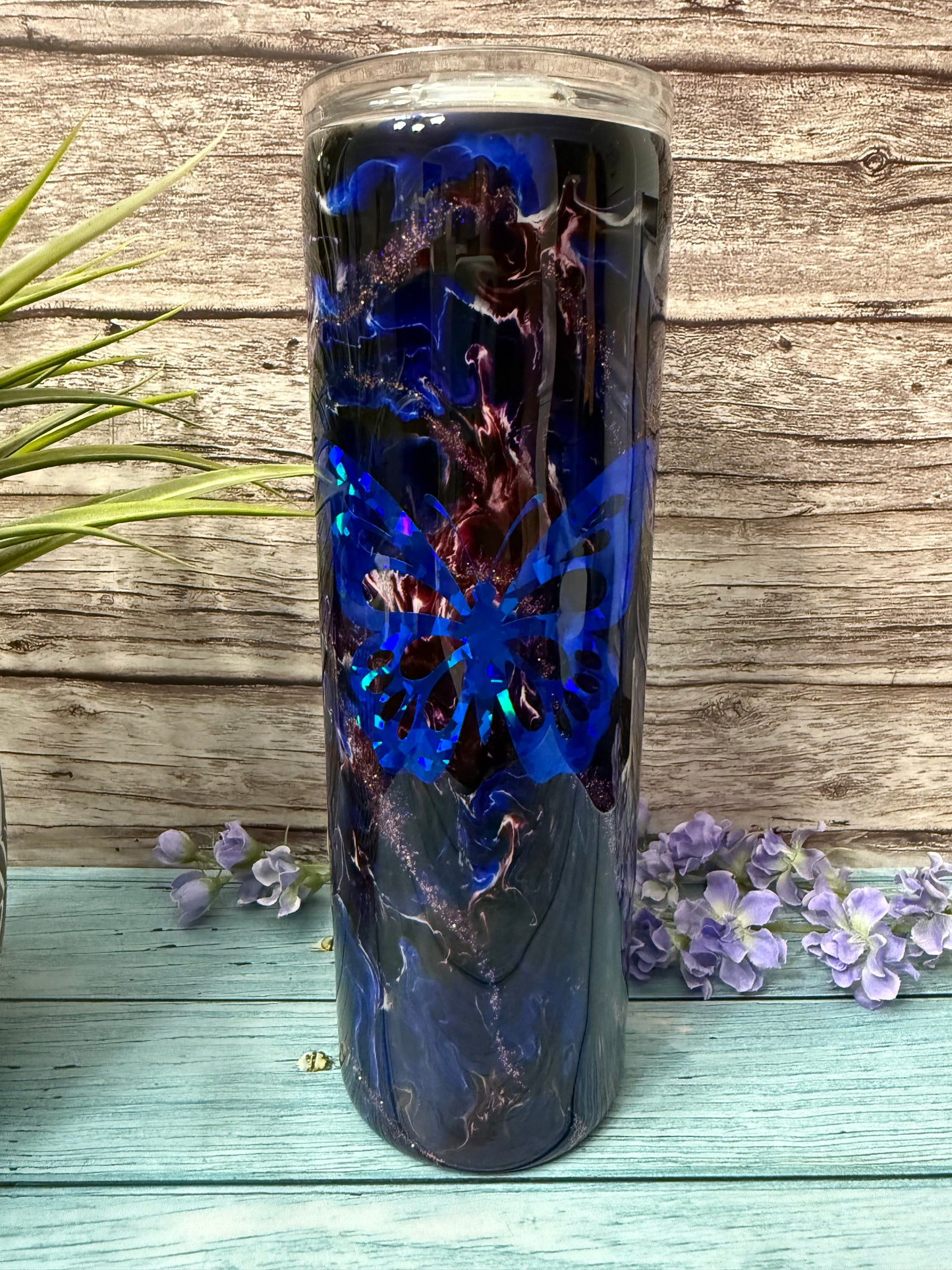 Midnight Summers Dream Handmade Custom Epoxy Tumbler