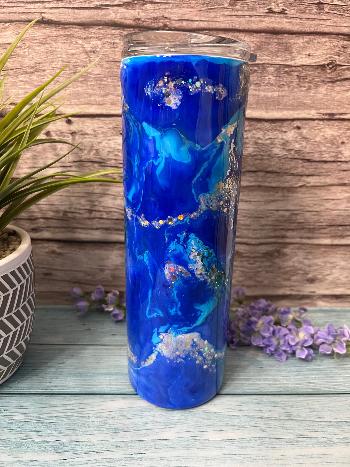 Island Paradise Handmade Custom Epoxy Tumbler