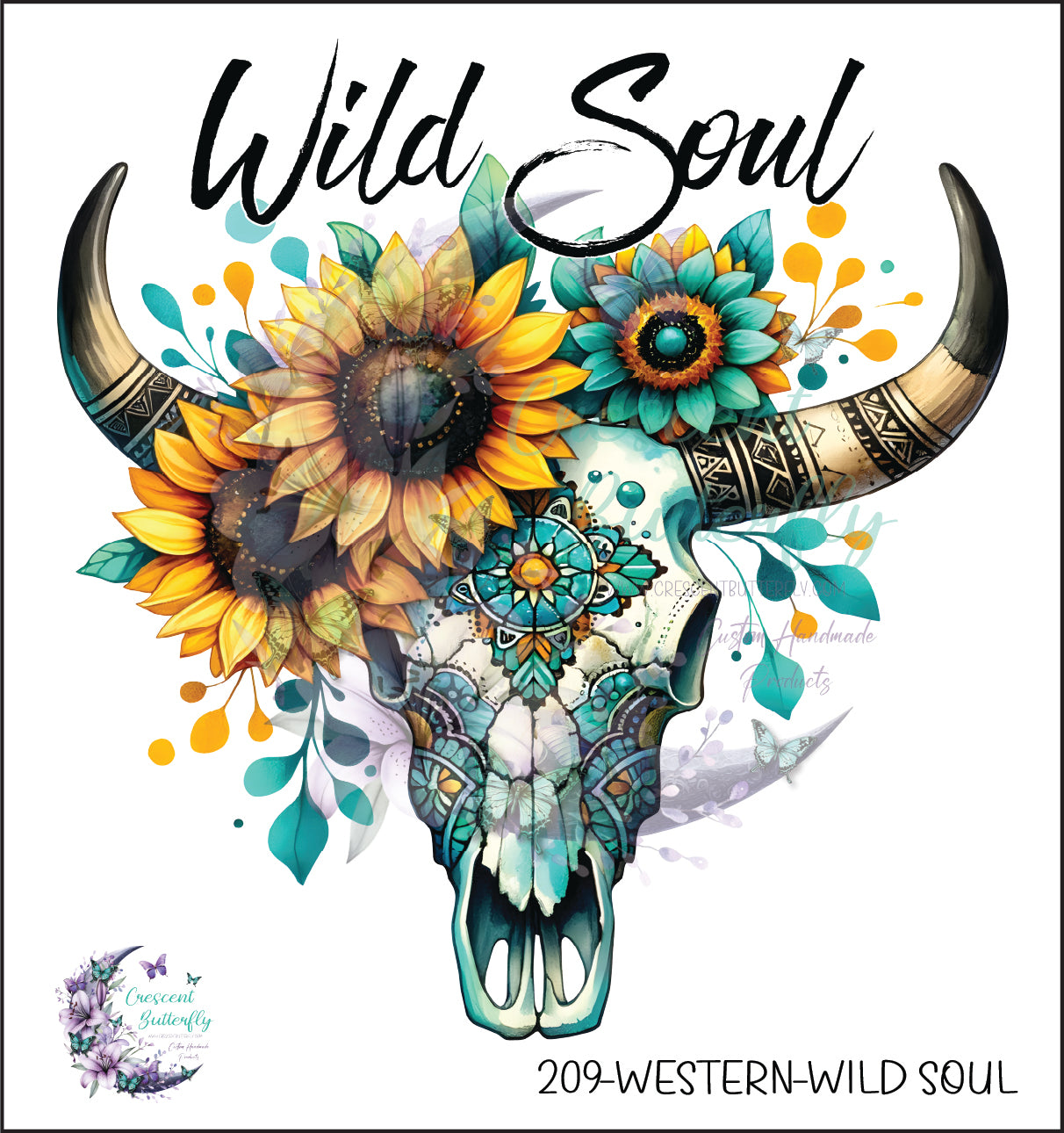 209-Western-Wild Soul UV DTF Decal