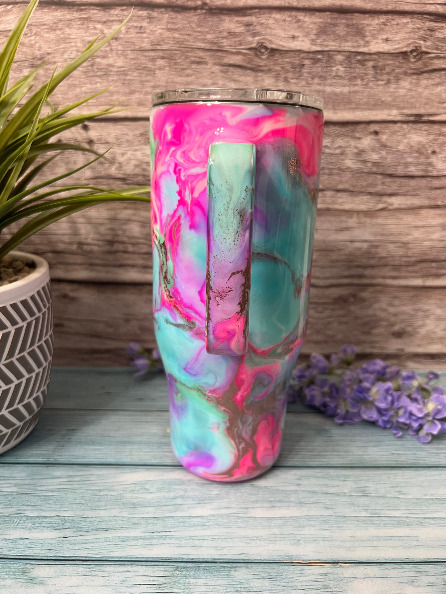 Easter Cocktail Handmade Custom Epoxy Tumbler