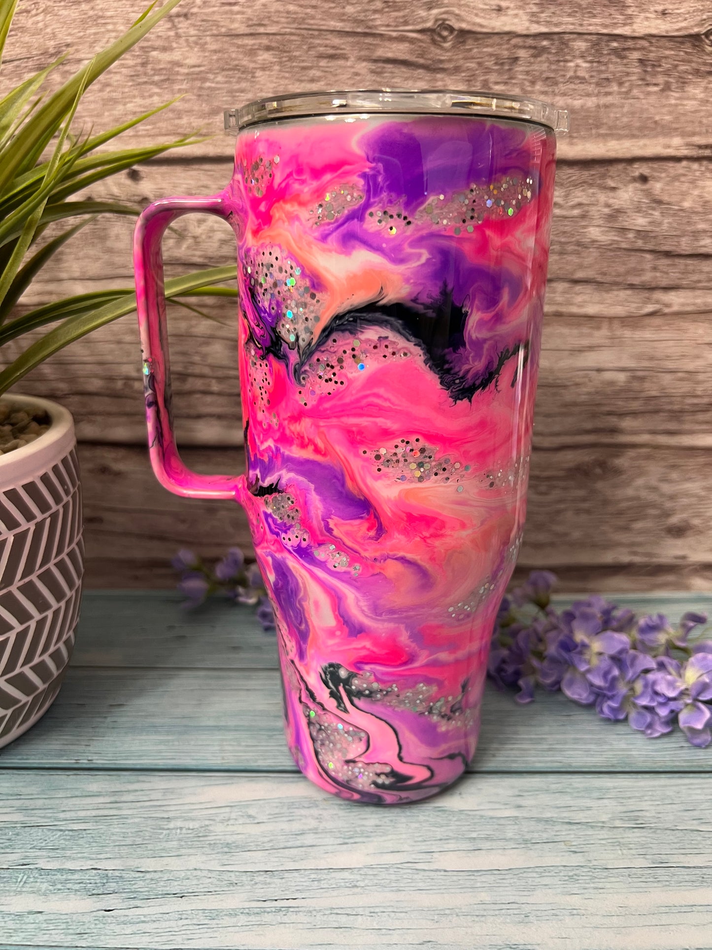 Razzle Dazzle Me Handmade Custom Epoxy Tumbler