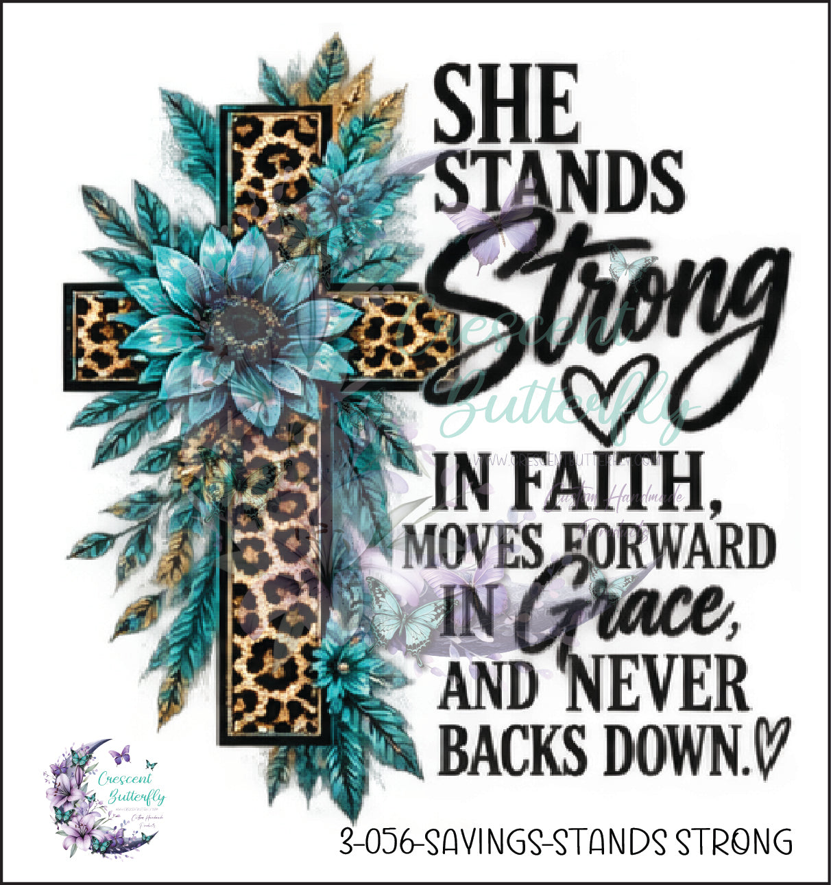 3-056-Sayings-Stands Strong UV DTF Decal