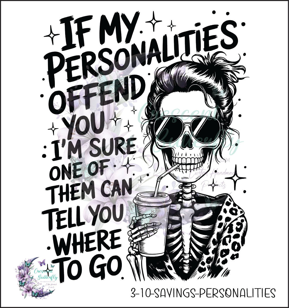 3-10-Sayings-Personalities UV DTF Decal