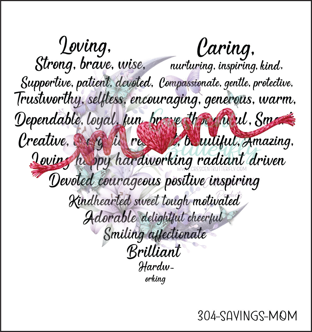 304-Sayings-Mom UV DTF Decal