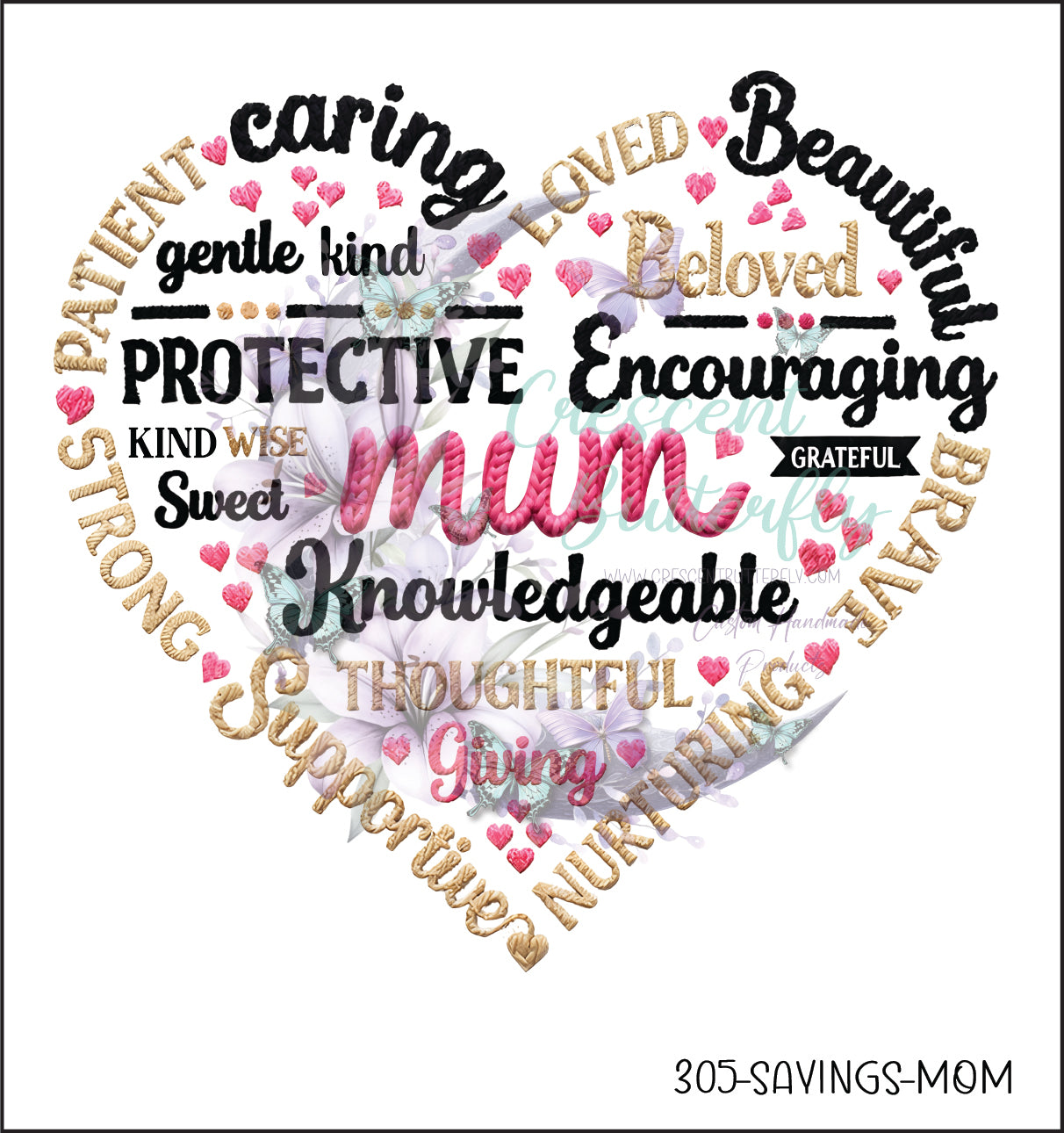 305-Sayings-Mom UV DTF Decal