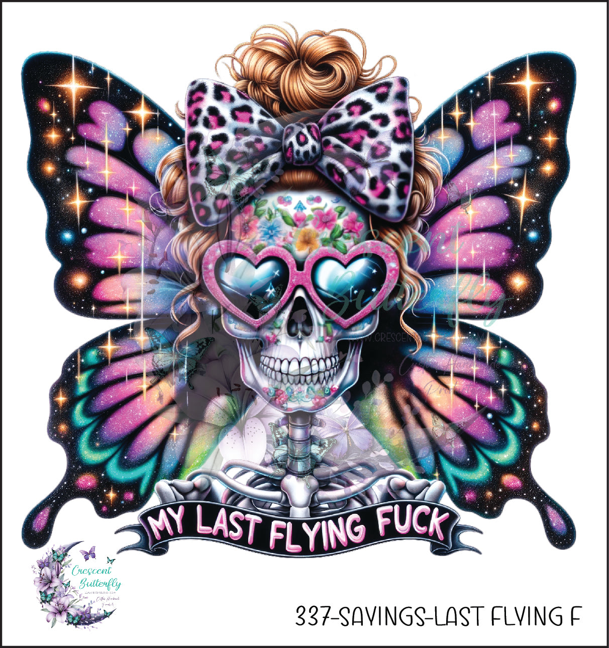 337-Sayings-Last Flying F UV DTF Decal