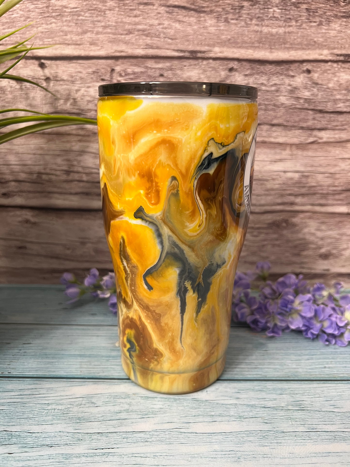 Honey Beehive Handmade Custom Epoxy Tumbler