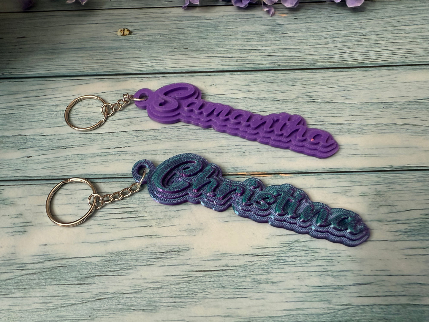 3D Printed Name Keychain