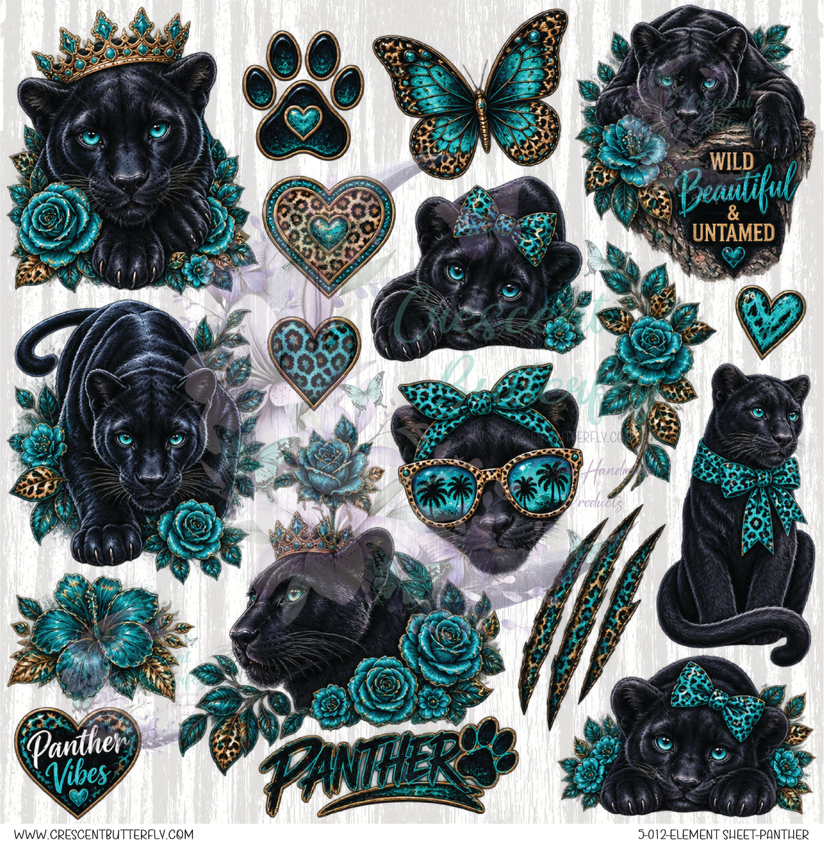 5-012-Element Sheet-Panther UV DTF