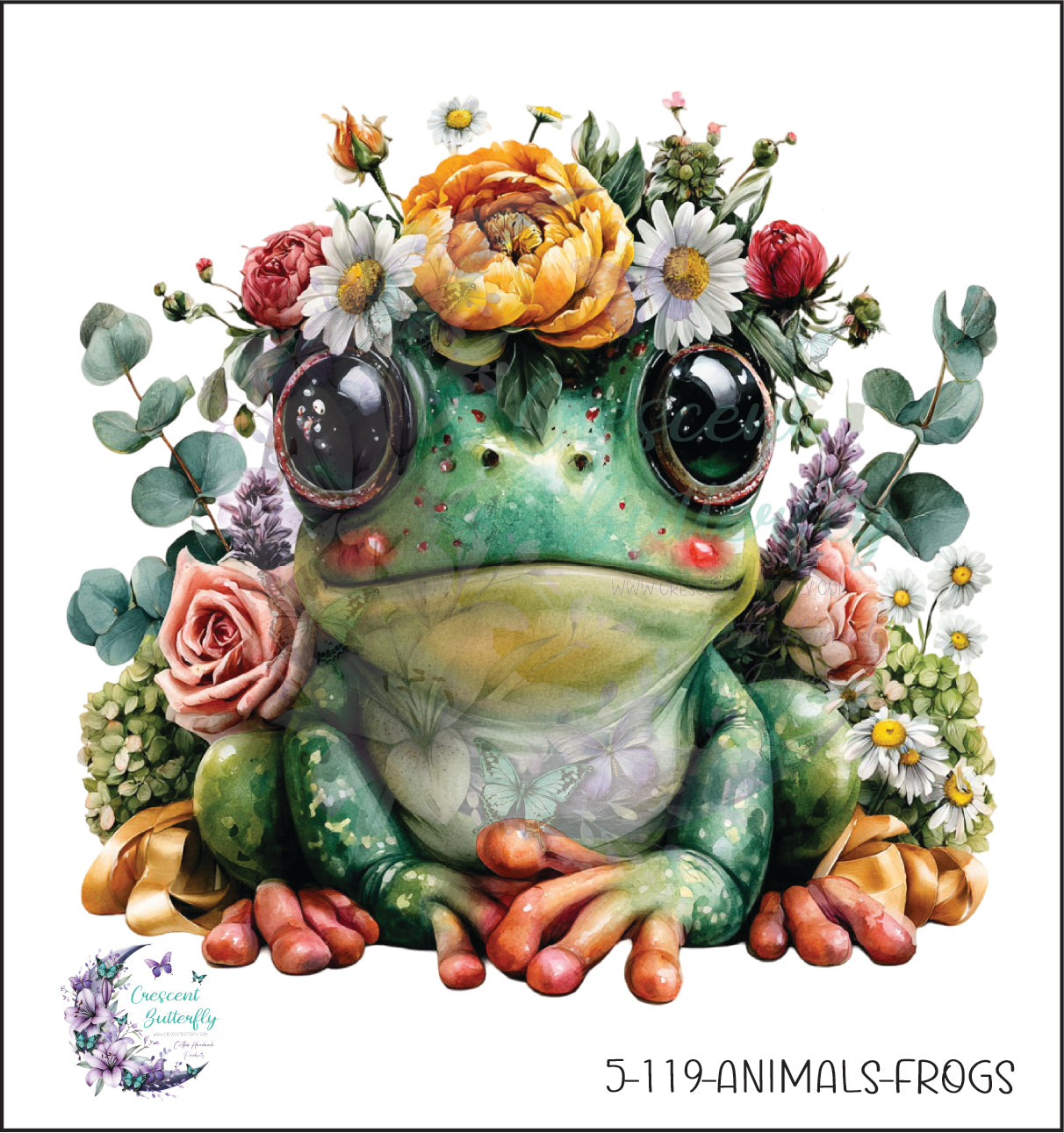 5-119-Animals-Frogs UV DTF Decal