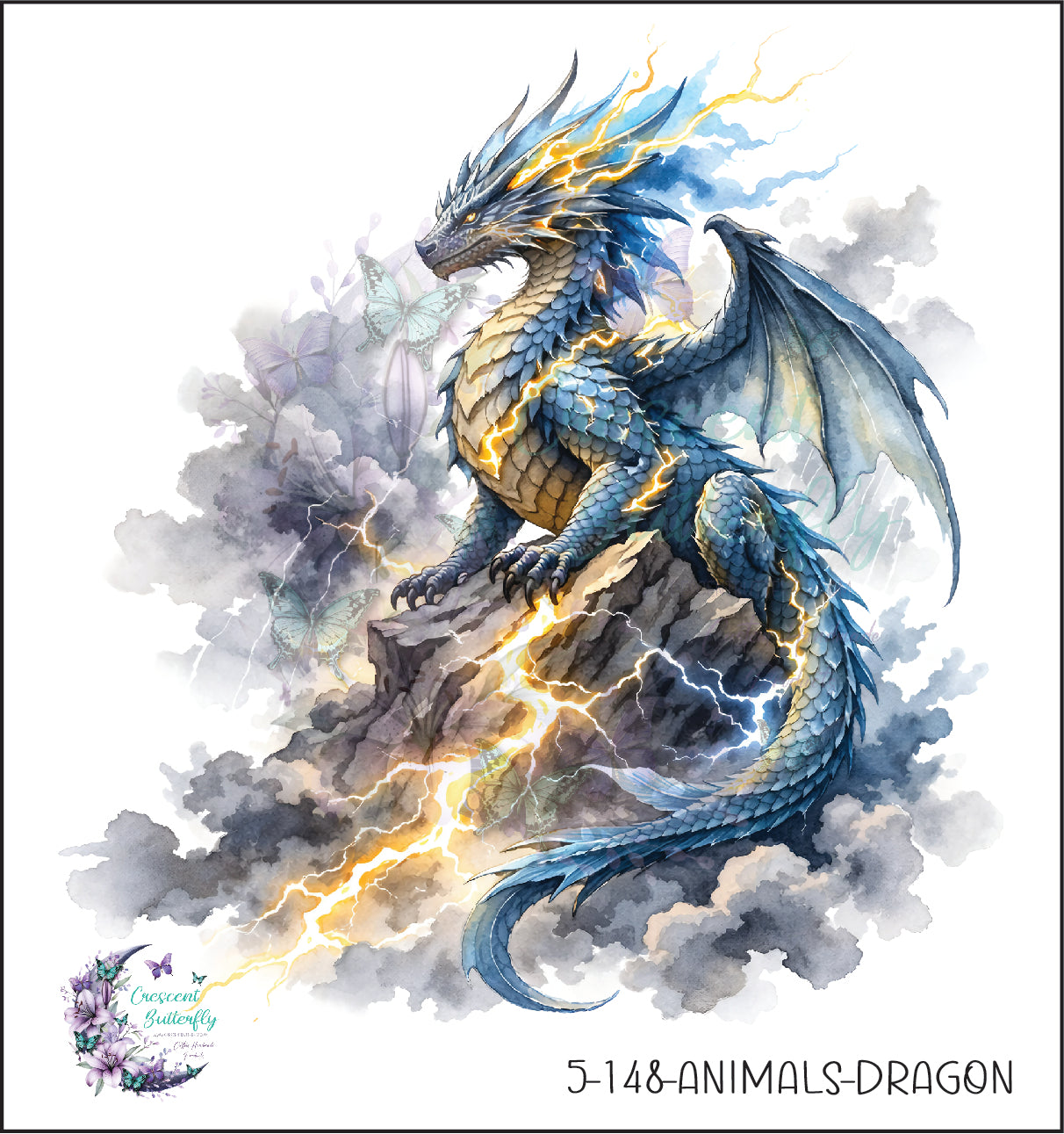 5-148-Animals-Dragon UV DTF Decal