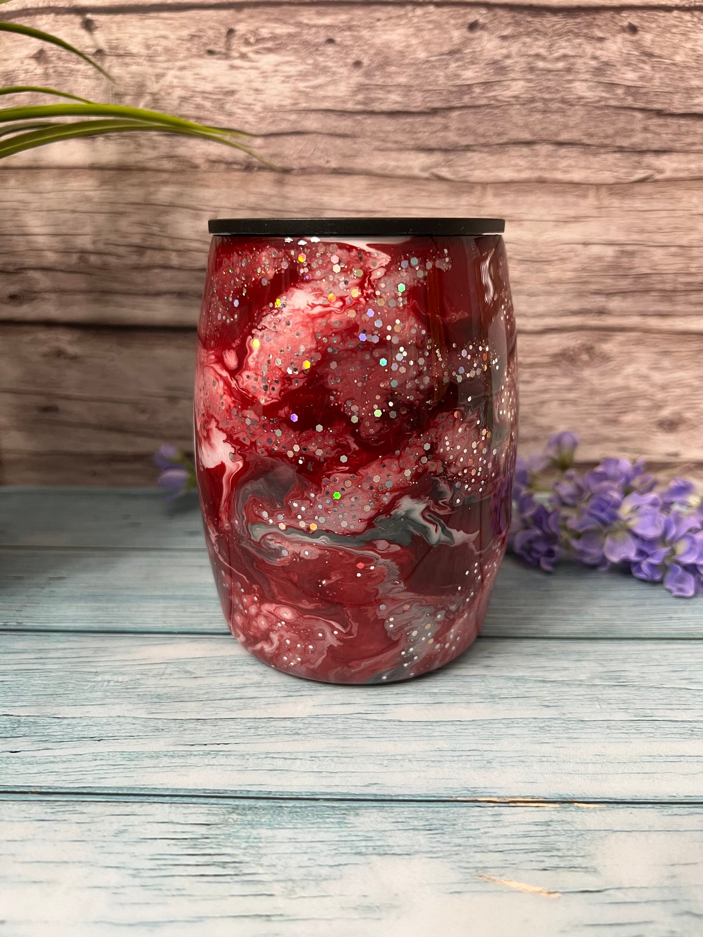 Cherry Blossom Extra Cherry Handmade Custom Epoxy Tumbler