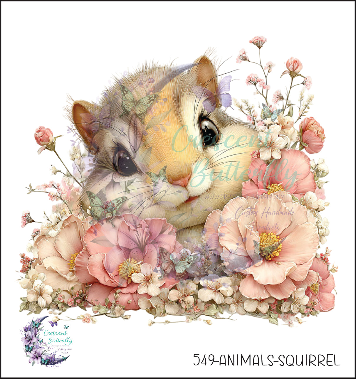 549-Animals-Squirrel UV DTF Decal