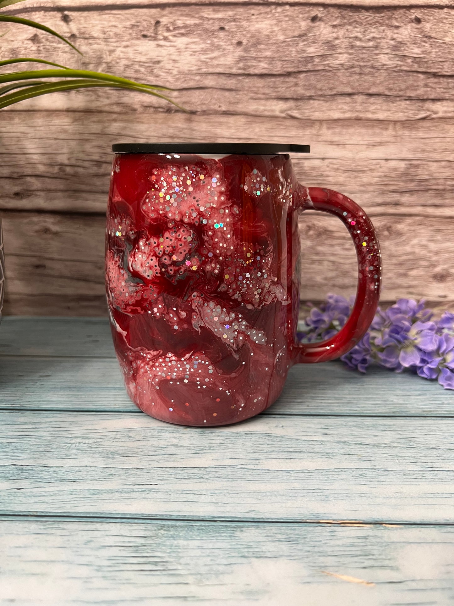 Cherry Blossom Extra Cherry Handmade Custom Epoxy Tumbler
