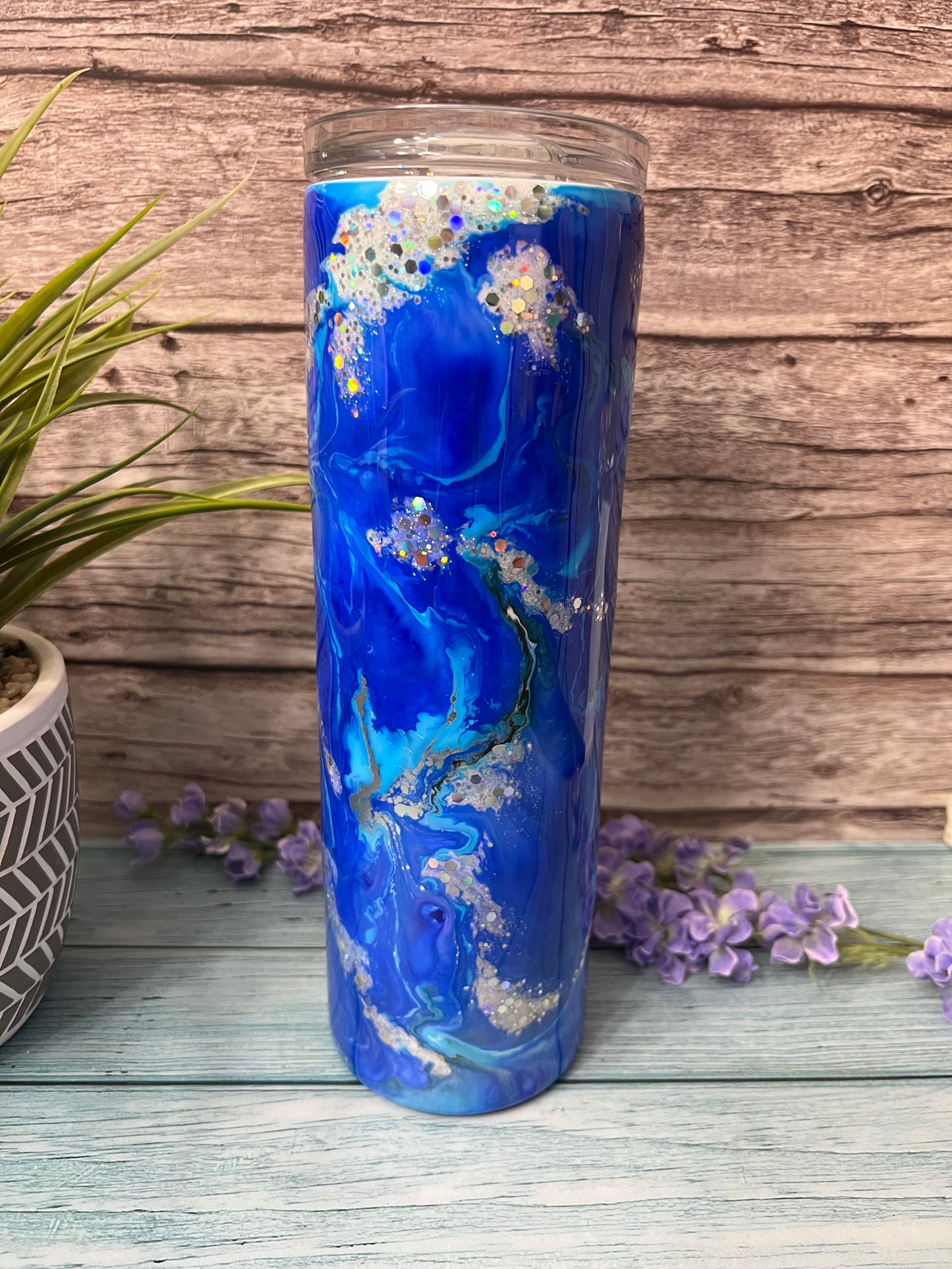 Island Paradise Handmade Custom Epoxy Tumbler