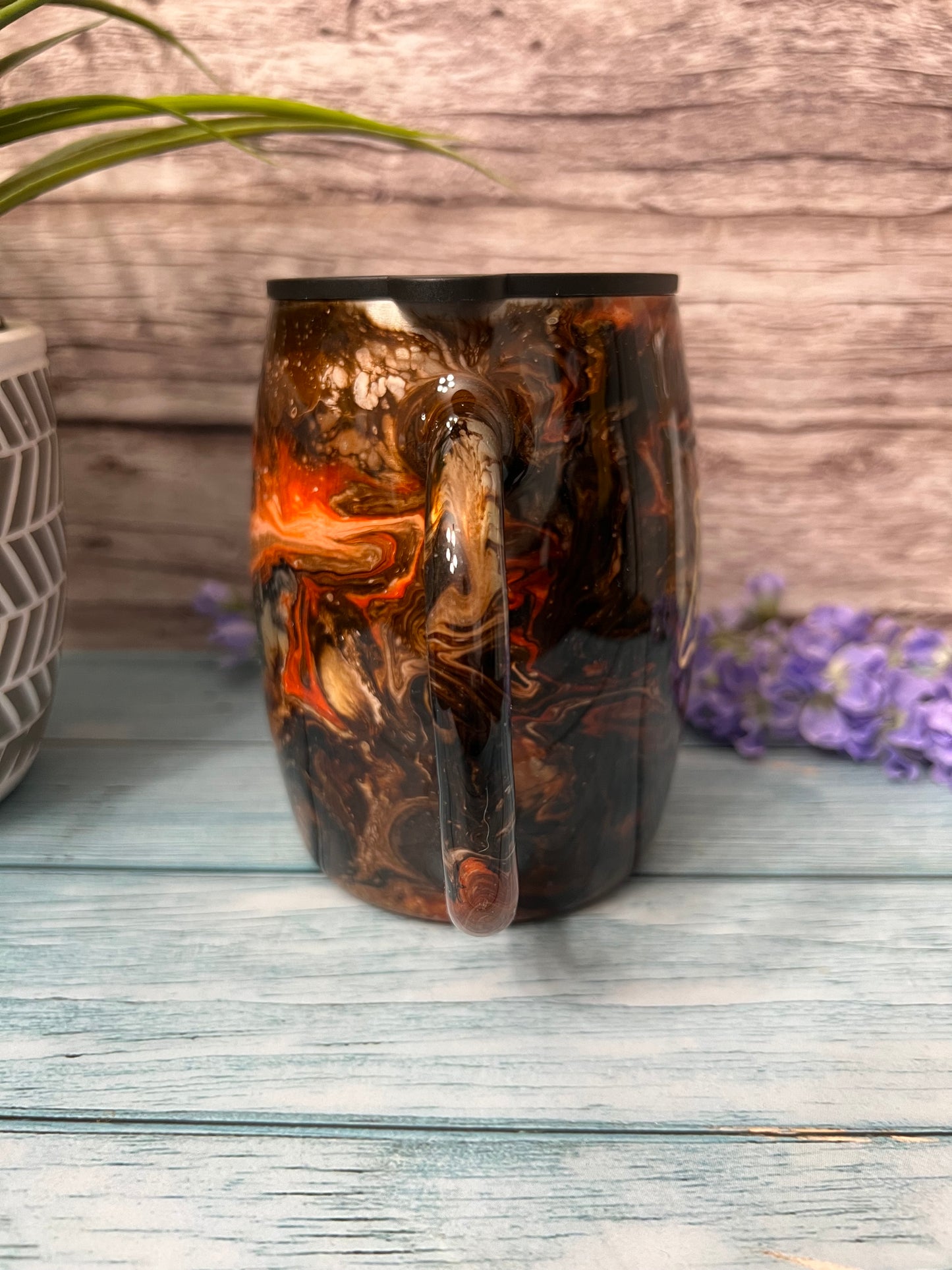 Tigers Eye Handmade Custom Epoxy Tumbler