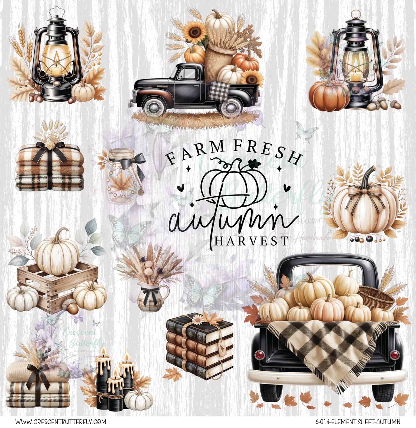 6-014-Element Sheet-Autumn UV DTF