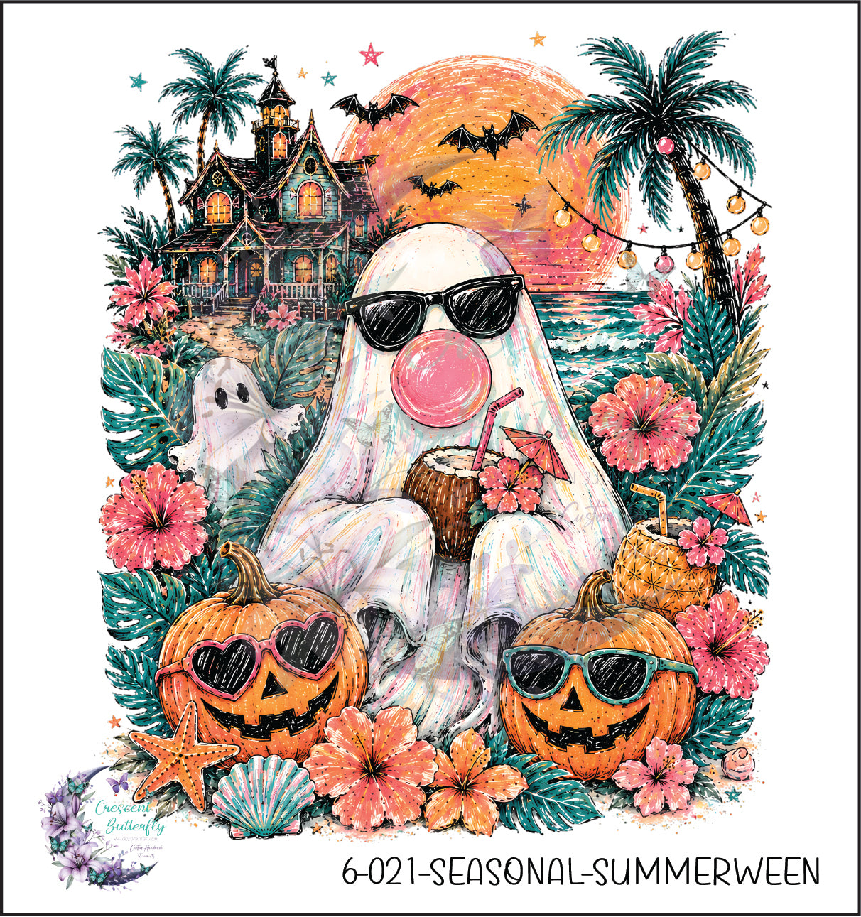 6-021-Seasonal-Summerween UV DTF Decal