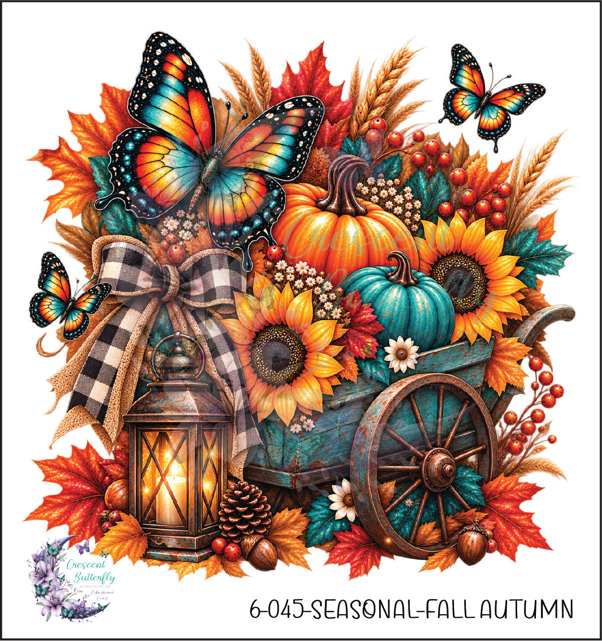 6-045-Seasonal-Fall Autumn UV DTF Decal