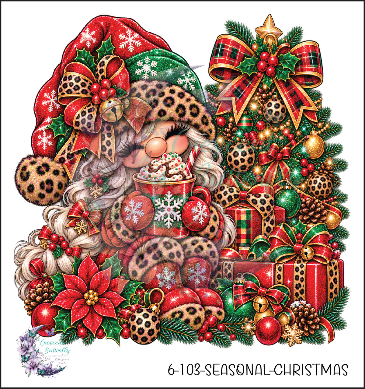 6-103-Seasonal-Christmas UV DTF Decal