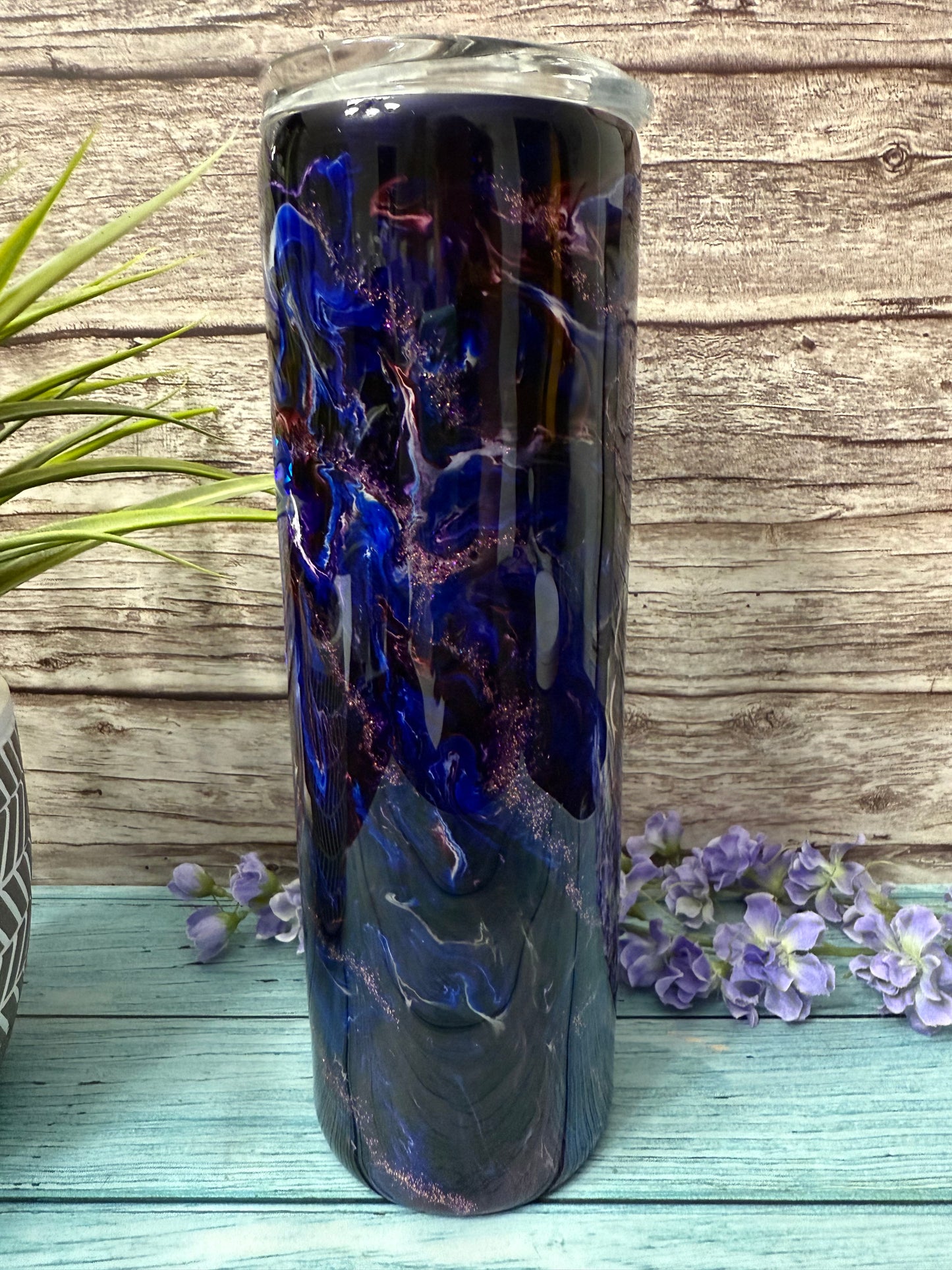 Midnight Summers Dream Handmade Custom Epoxy Tumbler