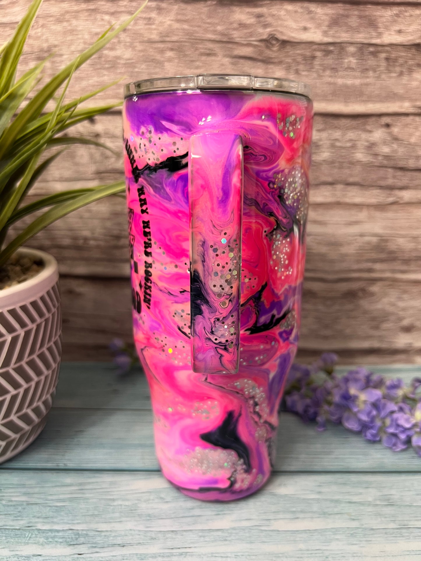 Razzle Dazzle Me Handmade Custom Epoxy Tumbler