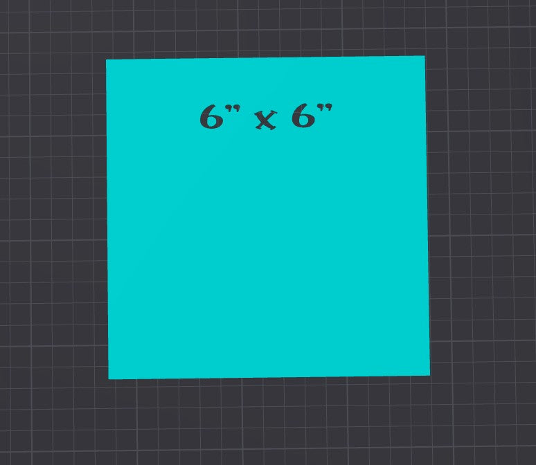 Square-Diamond 3D Printed Vinyl Template