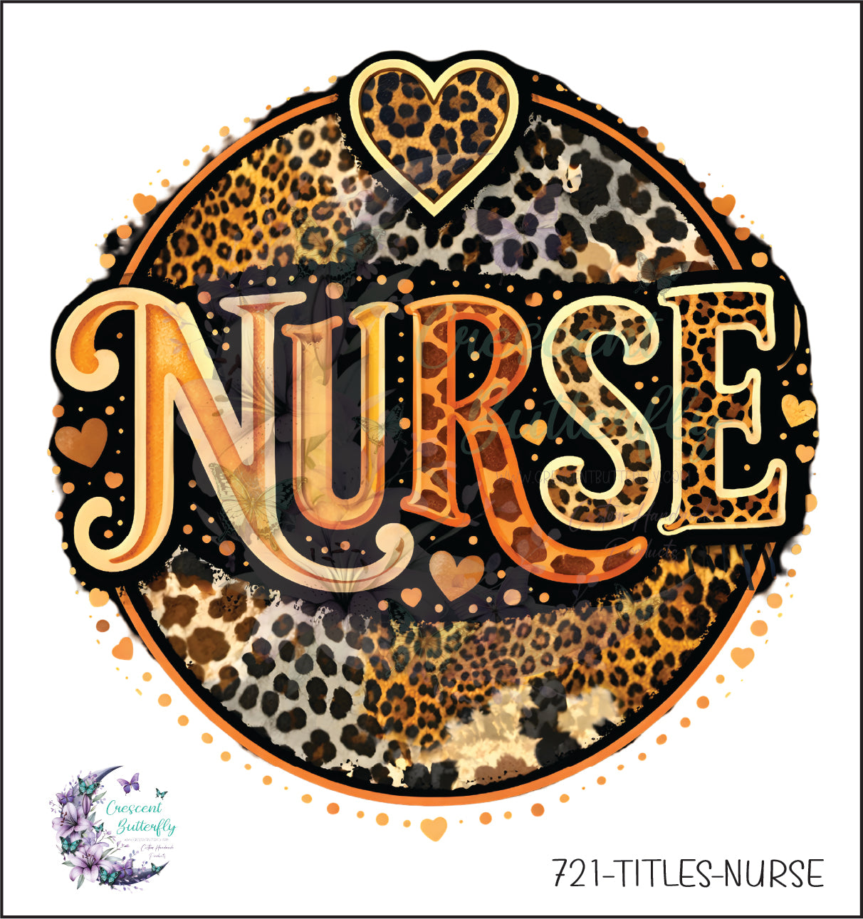 721-Titles-Nurse UV DTF Decal