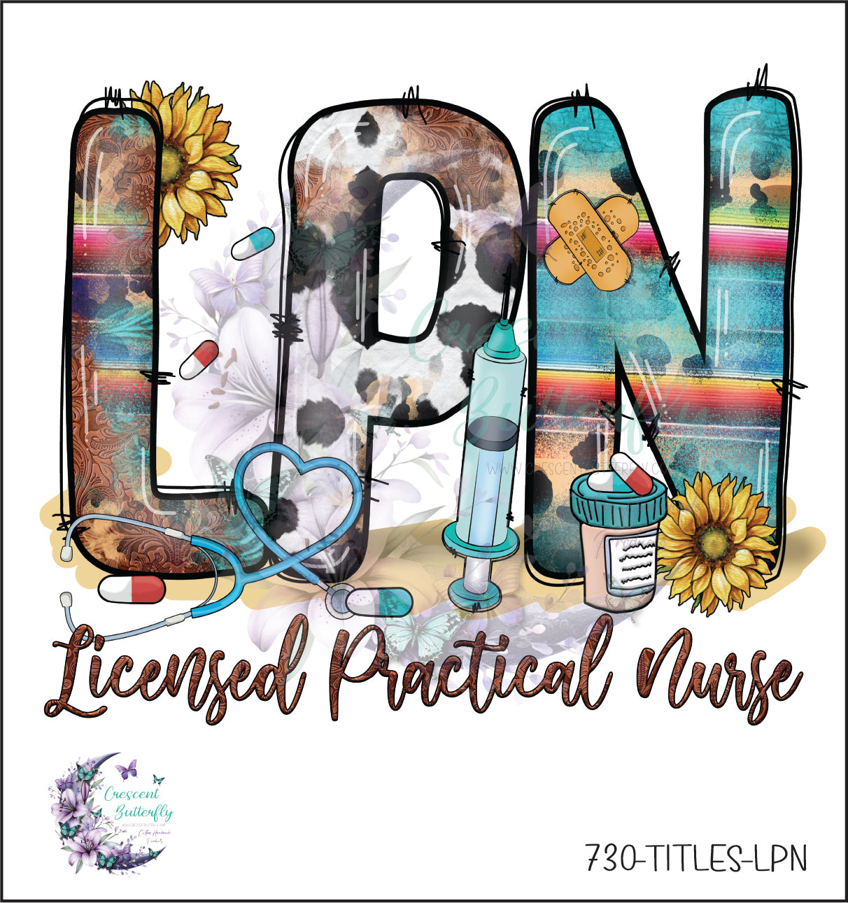 730-Titles-LPN UV DTF Decal