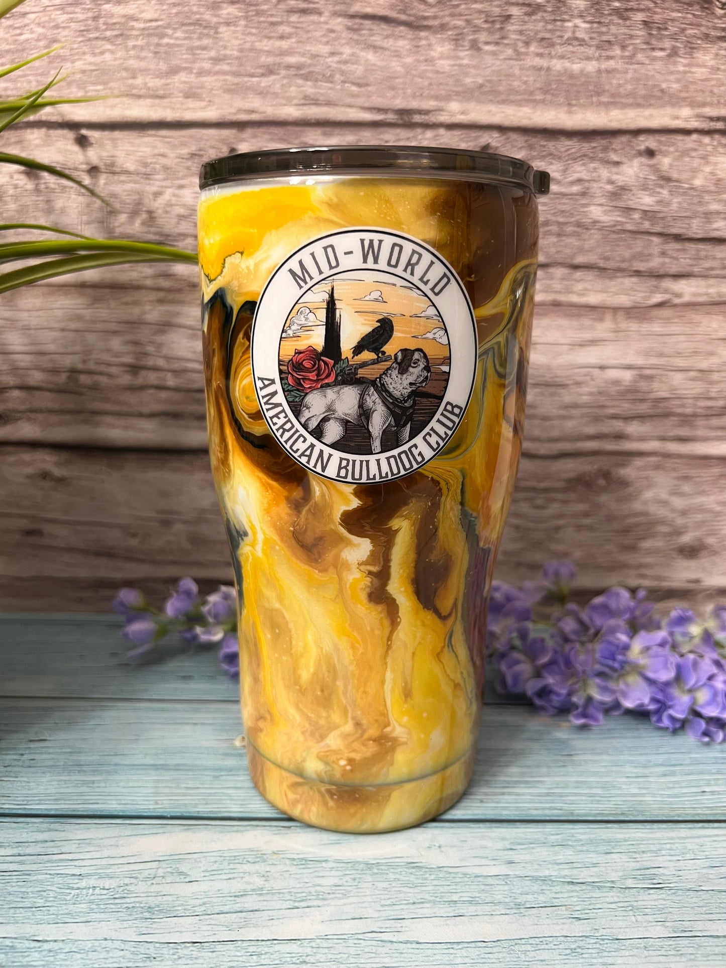 Honey Beehive Handmade Custom Epoxy Tumbler