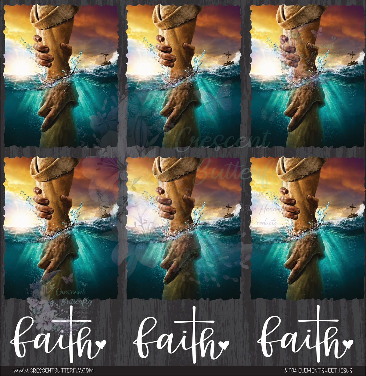 8-004-Element Sheet-Jesus UV DTF
