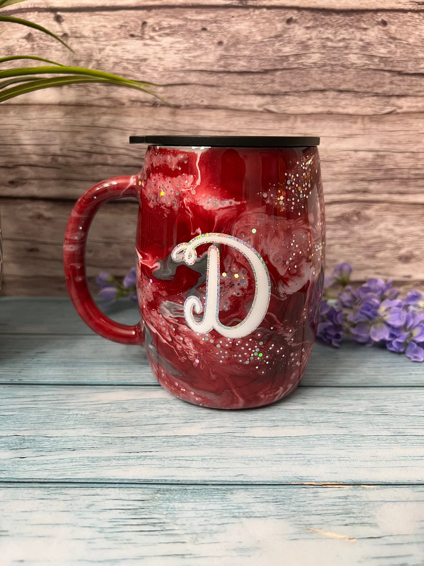 Cherry Blossom Extra Cherry Handmade Custom Epoxy Tumbler
