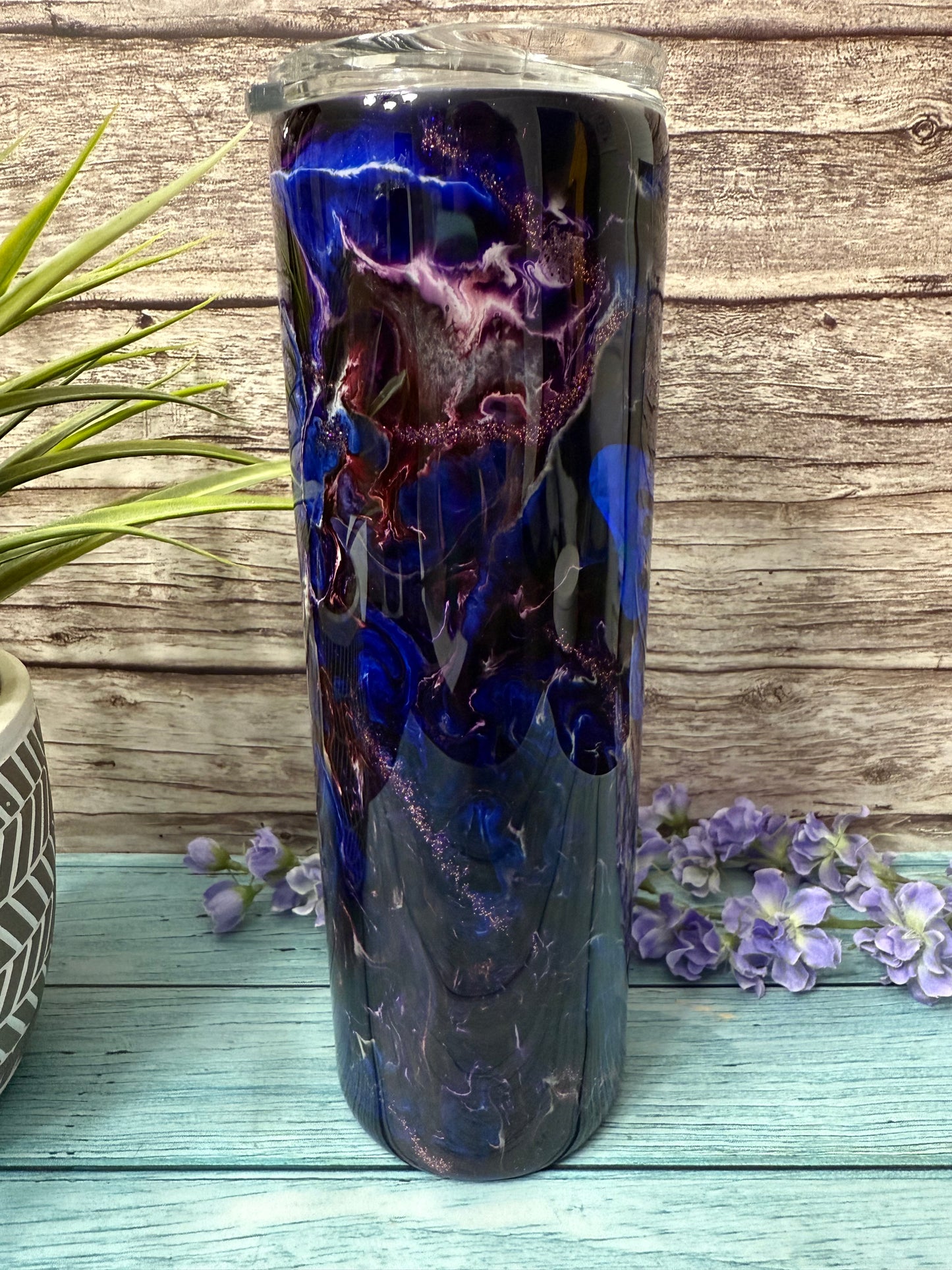 Midnight Summers Dream Handmade Custom Epoxy Tumbler