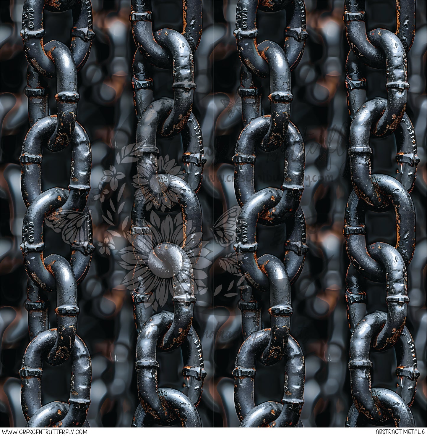 Abstract Metal 6 Printed Vinyl Sheet/Wrap