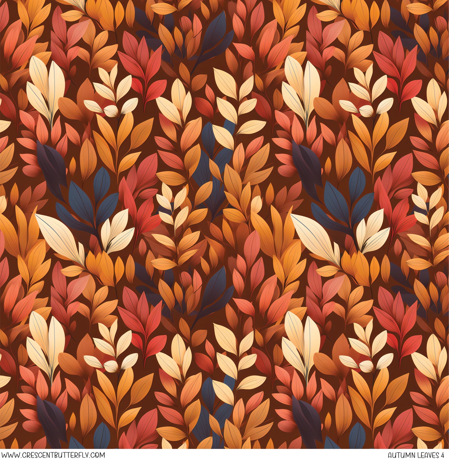 Autumn Leaves 4 Printed Vinyl Sheet/Wrap