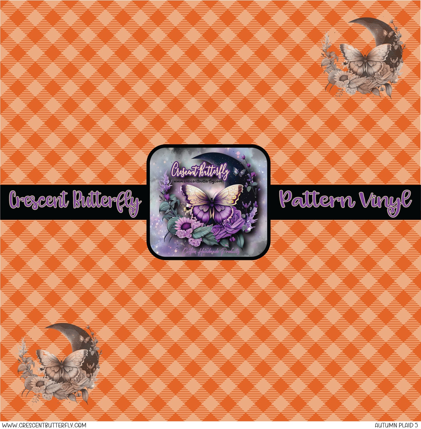 Autumn Plaid 5 Printed Vinyl Sheet/Wrap