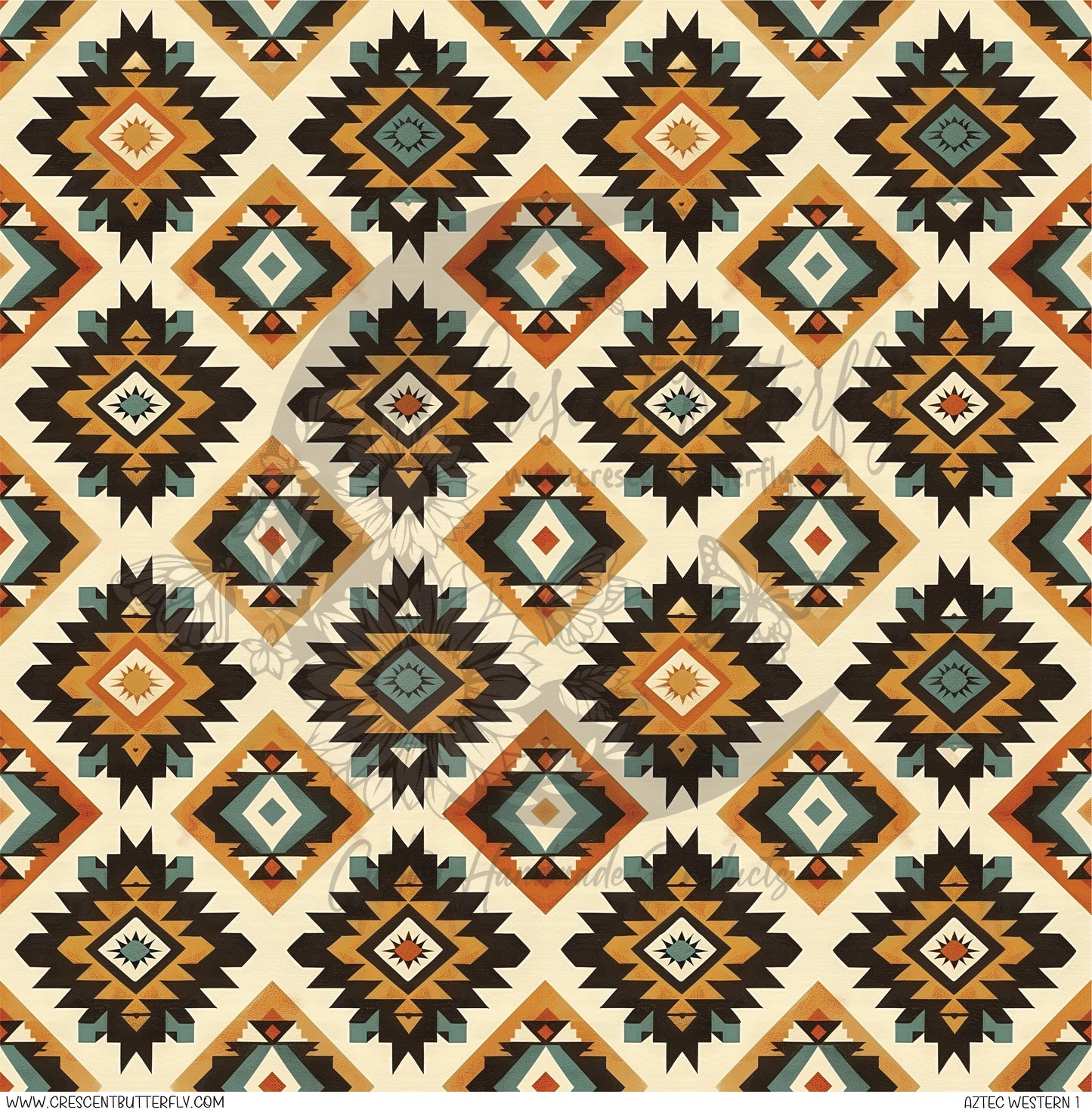 Aztec Western 1 Printed Vinyl Sheet/Wrap