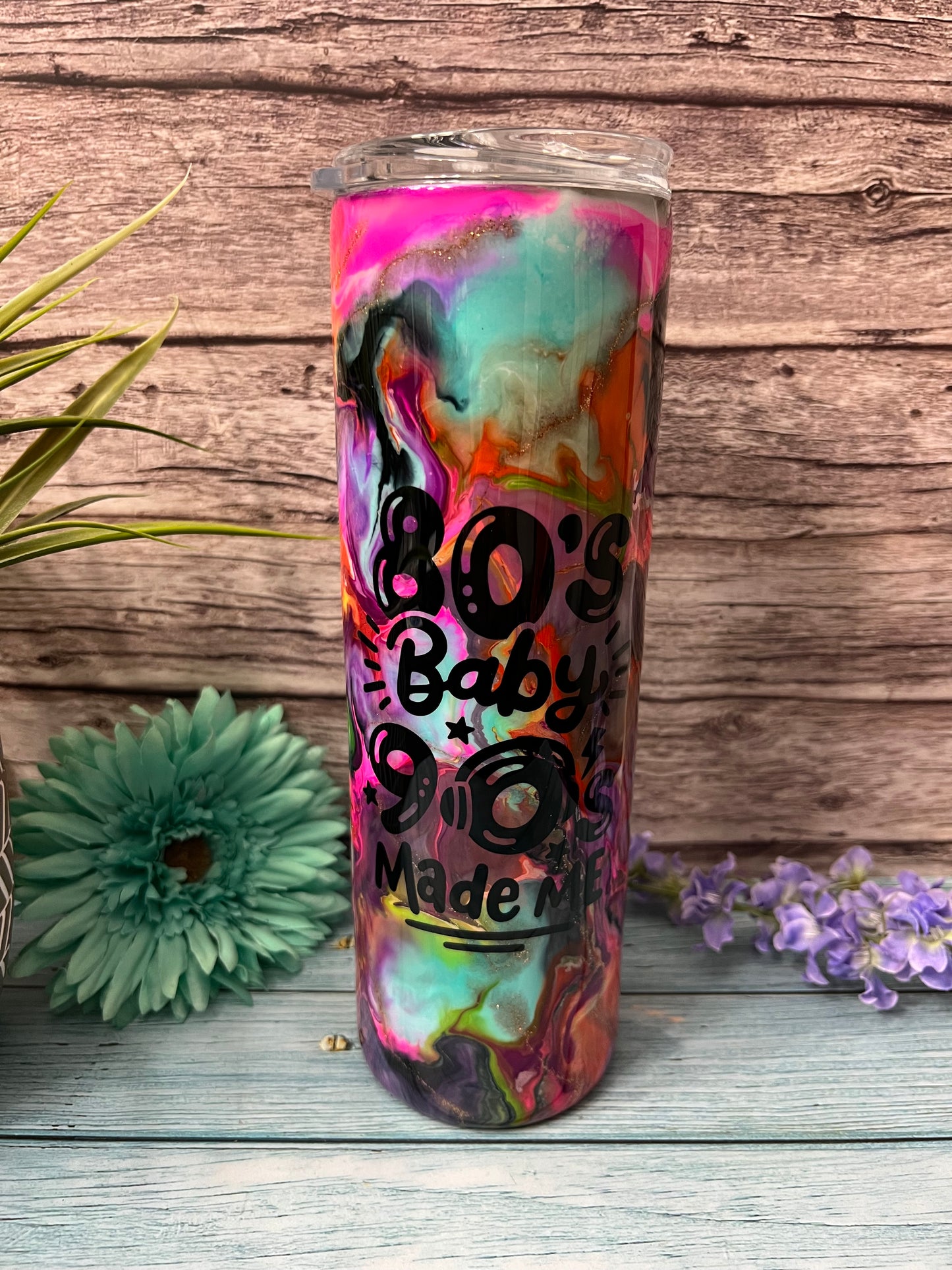 90’s Vibe Handmade Custom Epoxy Tumbler