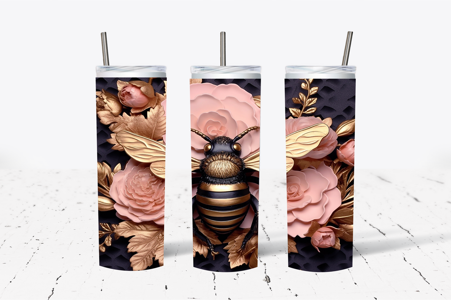 Bee 3 3D Sublimation Tumbler